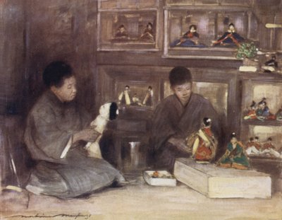 En legetøjsbutik af Mortimer Ludington Menpes